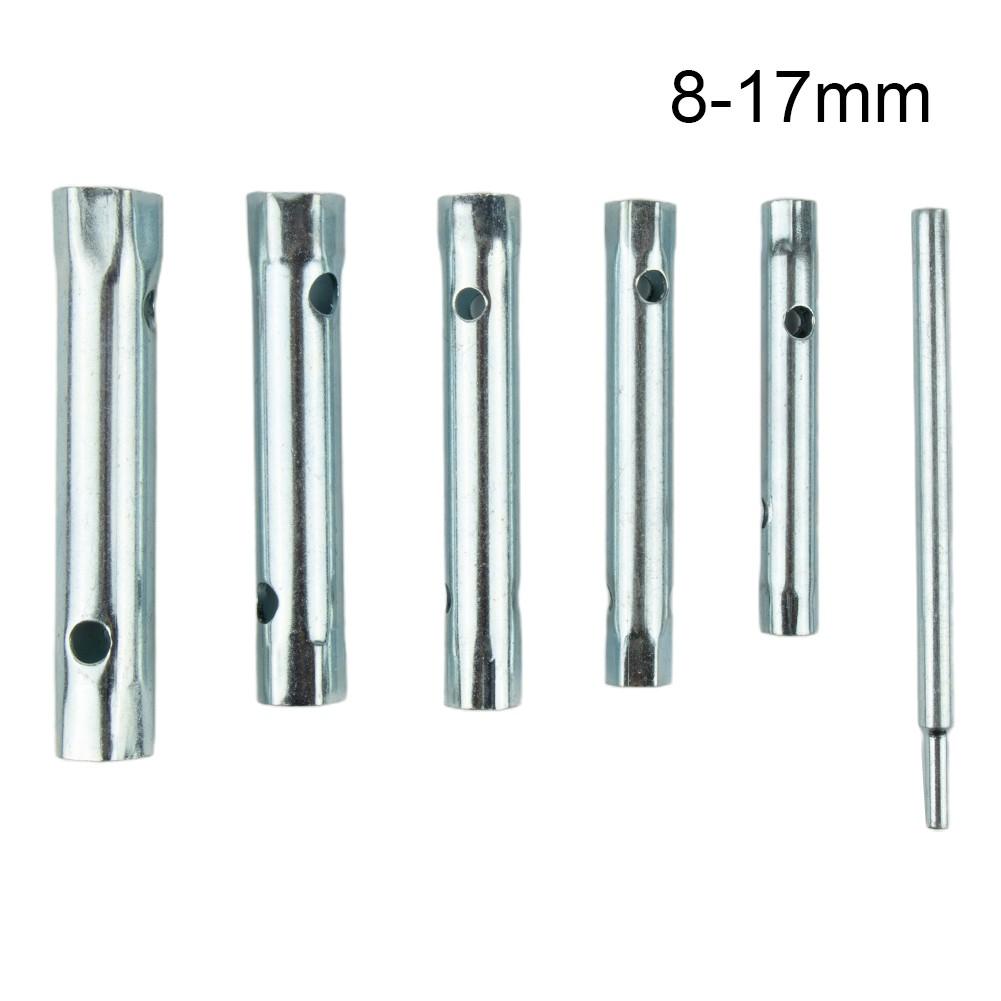 6pcs/set Box Wrench 8-17mm Double Ended Professional
