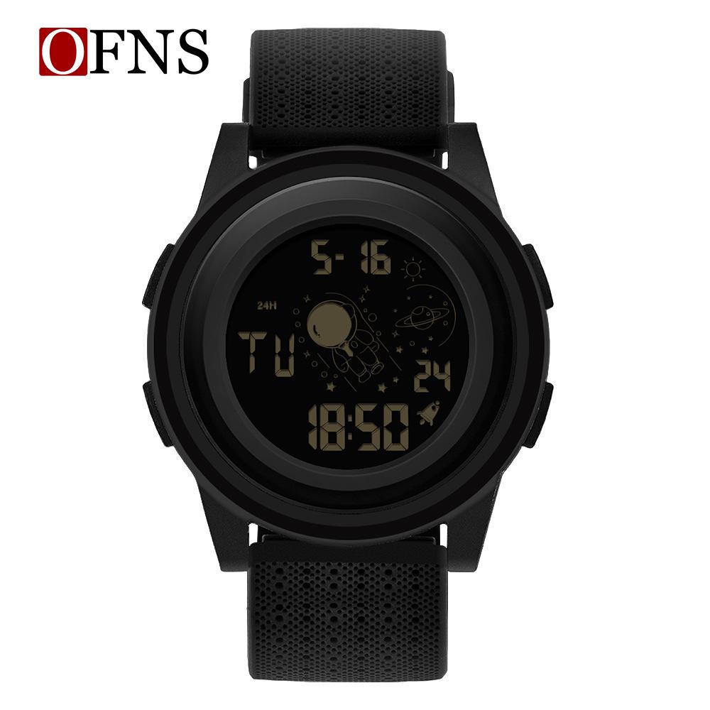 SANDA Astronaut Youth Sports Luminous Waterproof Alarm Watch