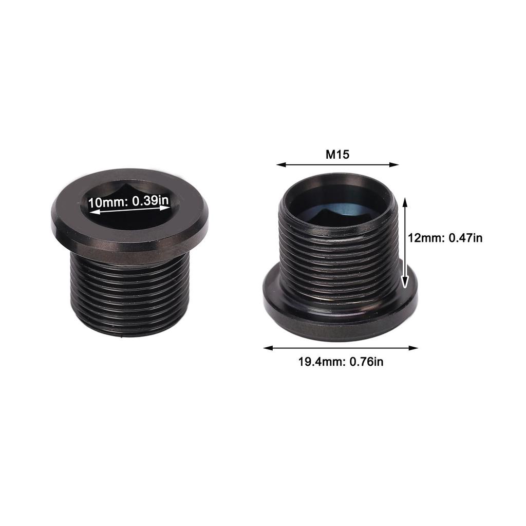 Bike Crank Screw Rust Proof Metal Chain Wheel Nut Bike Crankset Arm Fixing Screw for Road Bikes 2pcs