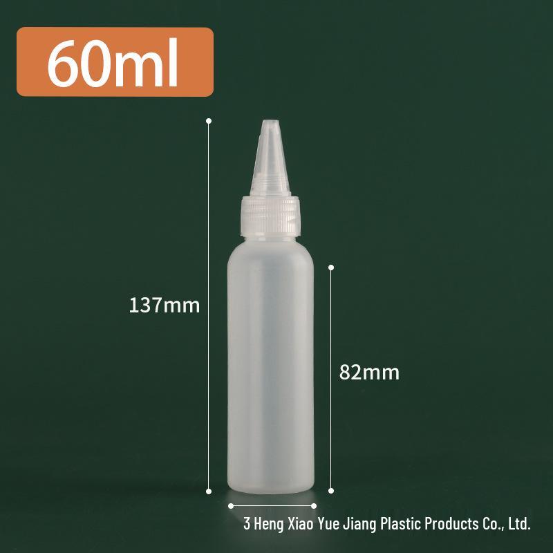 In Stock: 50 Semi-transparent 100ml Pointed-tip Squeeze Bottles for Liquid Pigment.