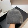 Rhinestones Unisex Hats Outdoor Fuzzy Winter Hat Handmade Protable Hat Suitable for Various Head Size