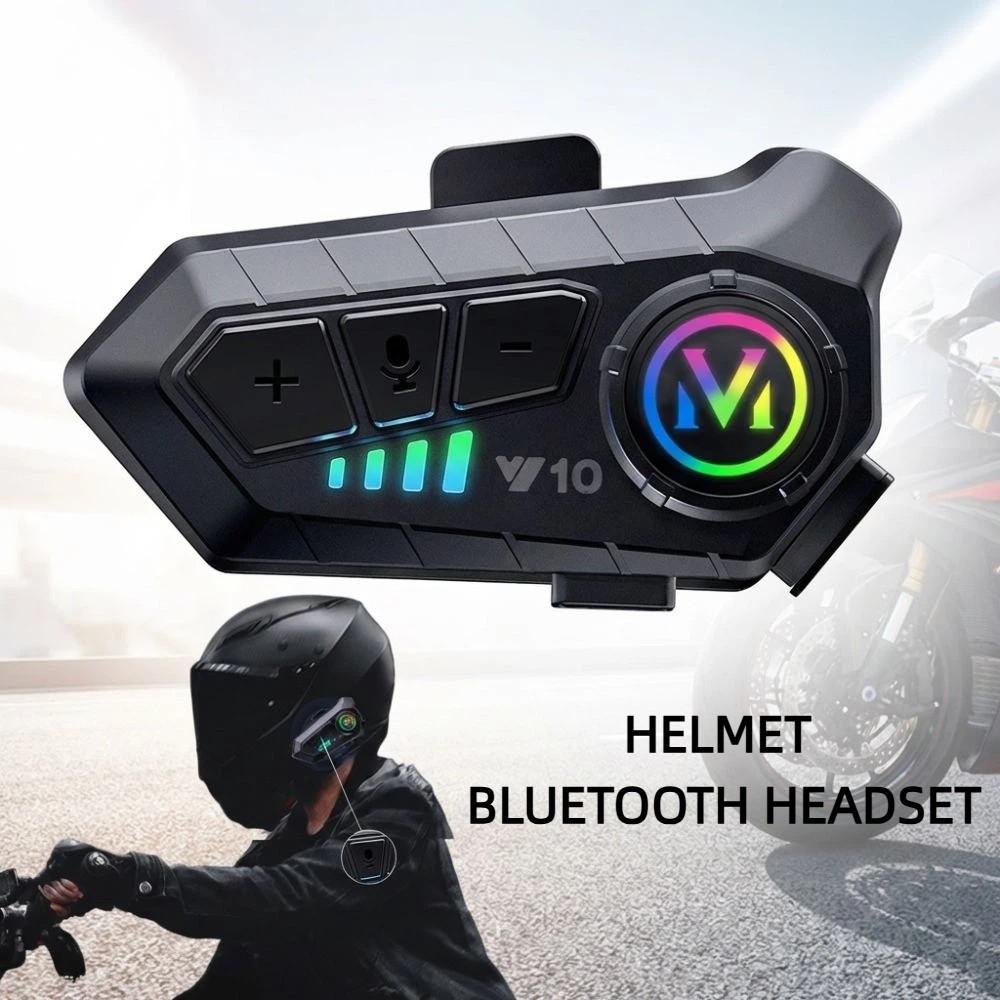 2 Rider Talk Intercom Headset Waterproof Interphone Motorcycle Helmet Headset  Outdoor Riding