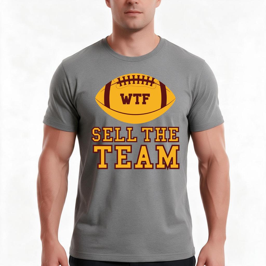 Wtf Sell The Team Washington Football Team 2020 Tshirt Summer Casual Cotton Tee Oversized Streetwear Tops Unisex Men Women