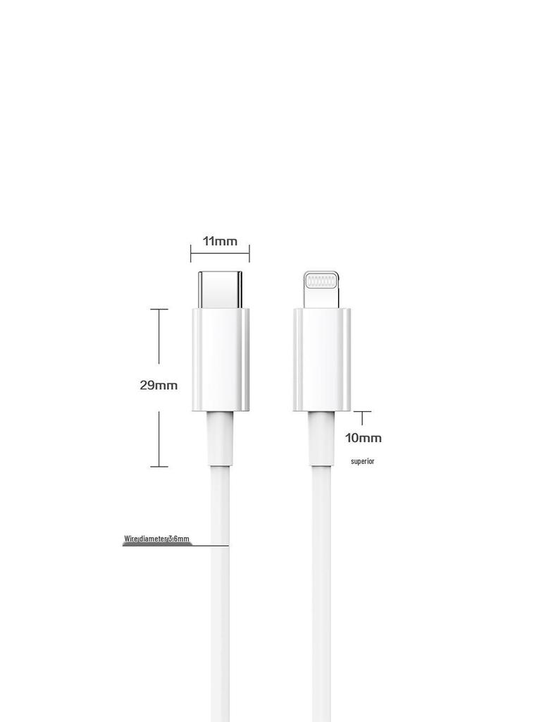 Apple MFi Certified 27W PD Fast Charging Cable for iPhone 14/13/12/11