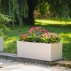 Balkonkasten - EDA - Volcania Up - 25 L - Innen/Außen - Steinoptik - 59 x 19,5 x H 22,8 cm - Kalkstein-Beige