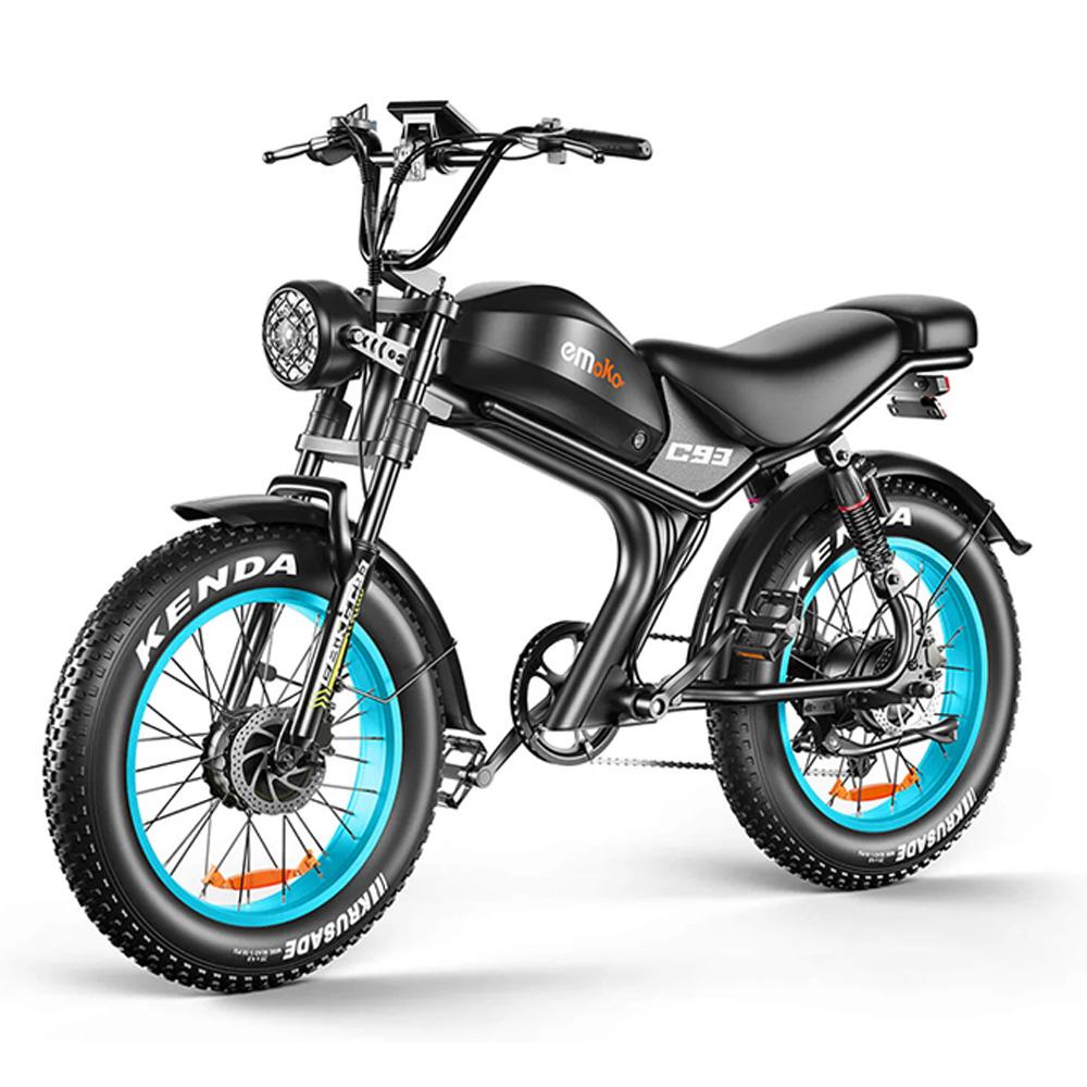 Emoko C93-D Dual-Drive Elektrofahrrad mit 2000W, 48V23Ah, 20×4.0 Fat Tire Pedelec, Hydraulische Scheibenbremsen E-Bike für Pendler & Outdoor-Abenteuer