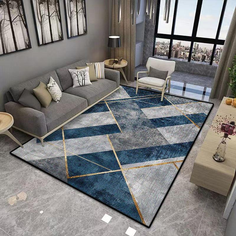 Nordic Geometric Household Carpets for Living Room Decorative Rug Carpets for Bed Room Washable Non-slip Floor Mat Dining Room