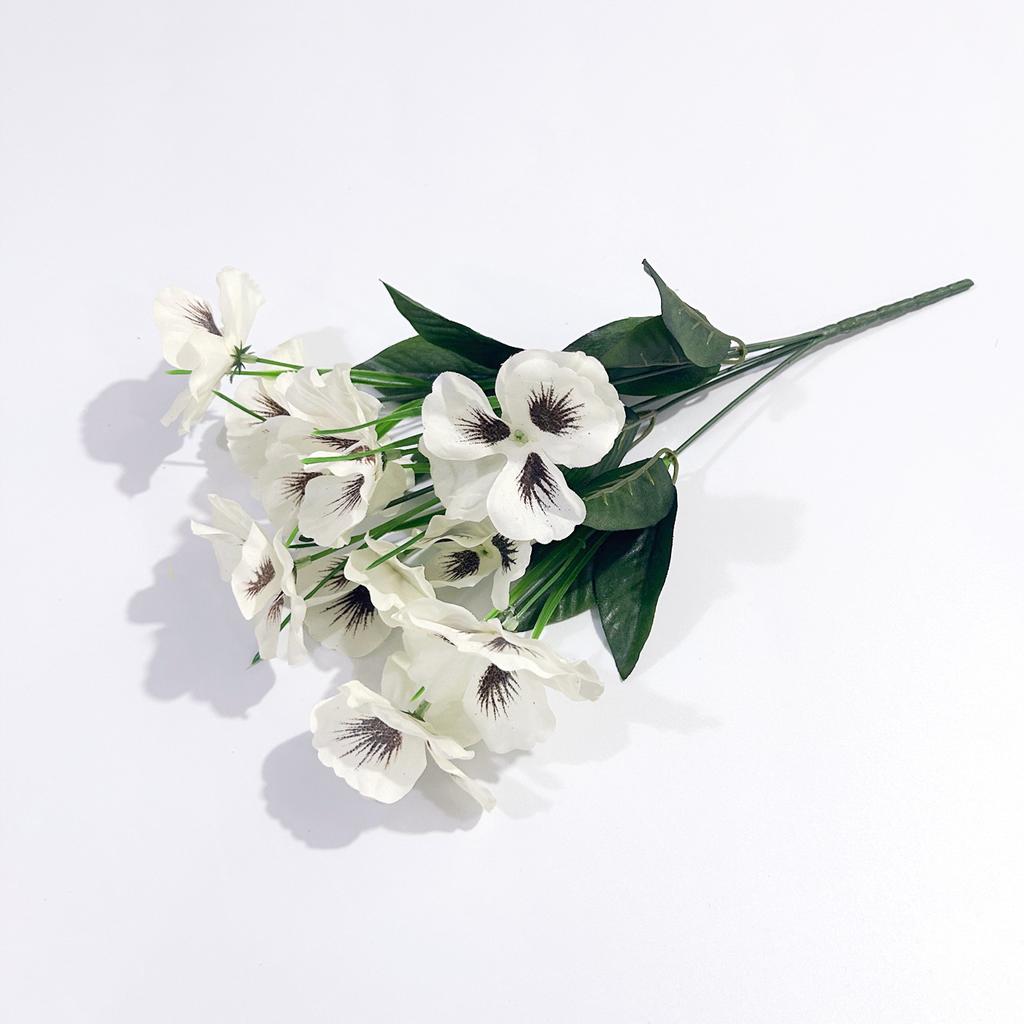 Artificial Flower Phalaenopsis Fake Flower, Pansy Flower Arrangement Home Dining Table Decoration Ornament