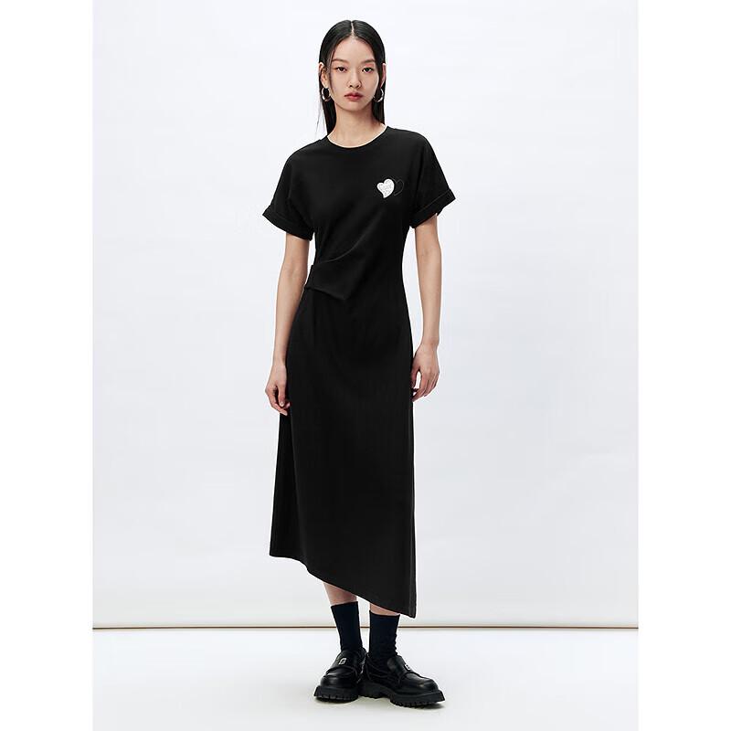 

Peacebird Women s Irregular Hem T-Shirt Dress S