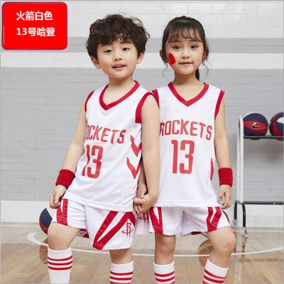 Children's Basketball Suit Boys and Girls Children's Kindergarten Baby Lakers Bulls Jersey Printing Number