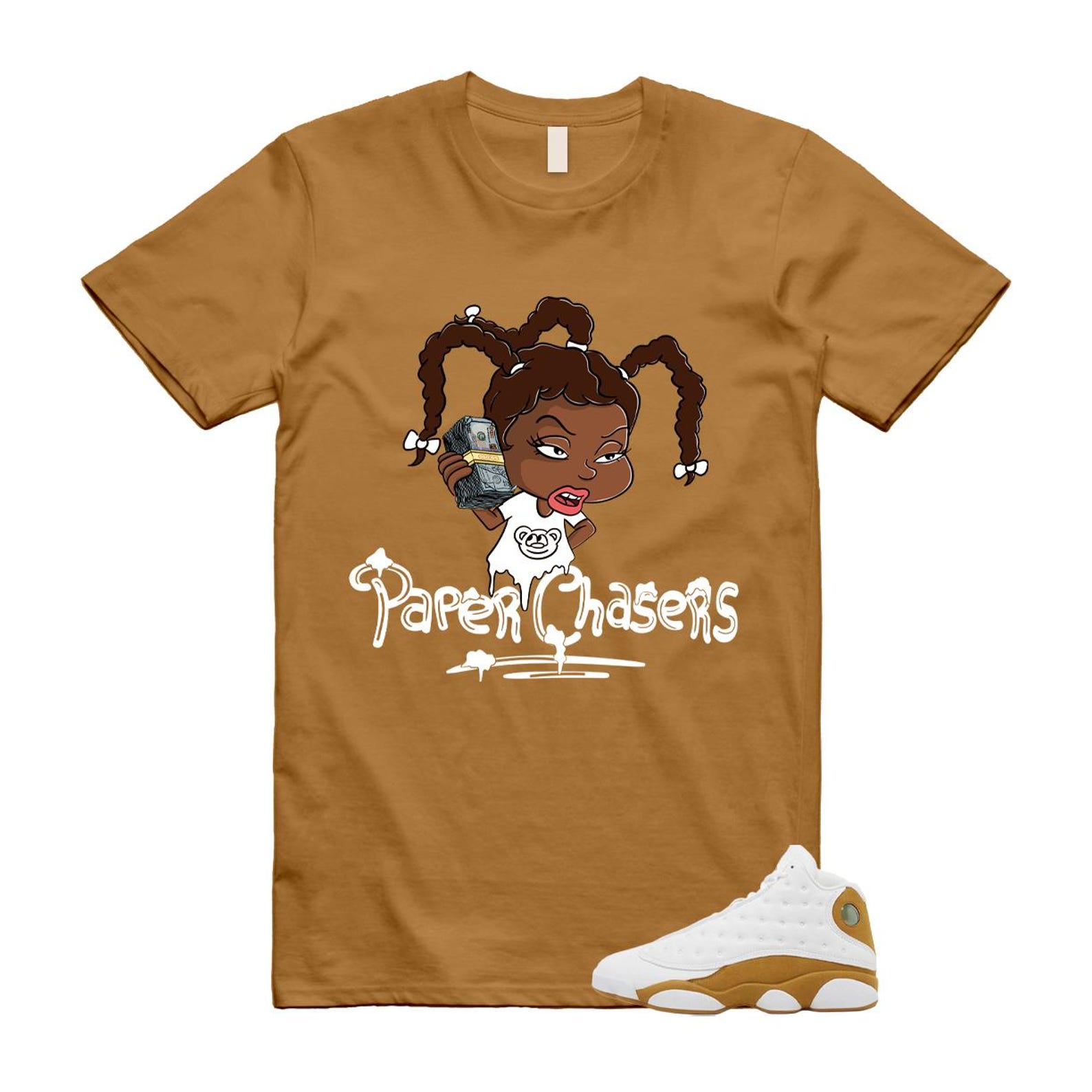 13 Wheat White T Shirt Match PC M