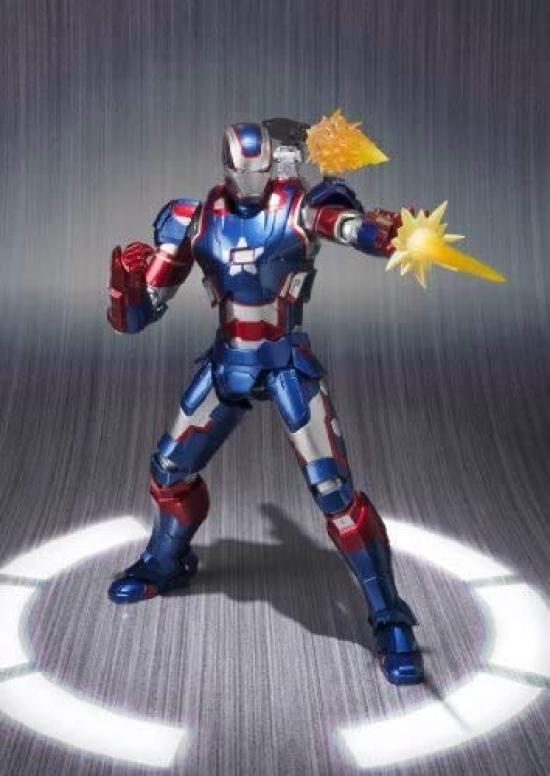 TAMASHII NATIONS Iron Approximately and Painted Action Figure S.H.Figuarts Patriot, 160mm, PVC, ABS, Die-cast