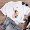Alien Funny Face Lovely Trend Graphic T Top Short Sleeve Tee T-Shirt Women Fashion Cartoon Shirt Print Summer T-shirts Female