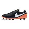 Nike Tempo Genio 2 Comodo Versatile AG (Borchie corte in gomma) Scarpe da calcio ammortizzanti e resistenti da uomo Scarpe da calcio Nero Arancione 844399-018