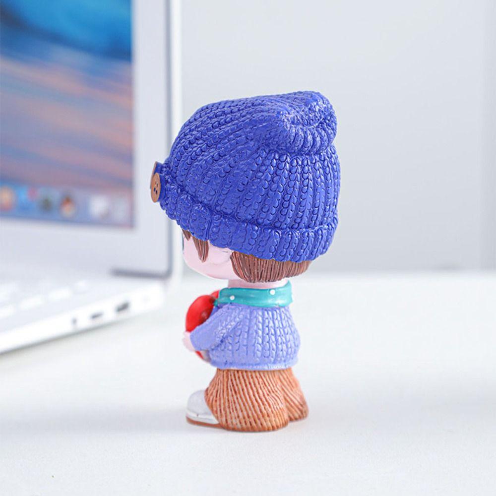 Shake Head Miniature Sweet Boy Girl Figures Wedding Decoration Doll  Car Interior Accessories