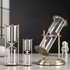 Metal Hourglass Bottle Self-contained Sand Empty Bottle Retro Bedroom Study Desk Office Decoration Creative Hourglass Clock