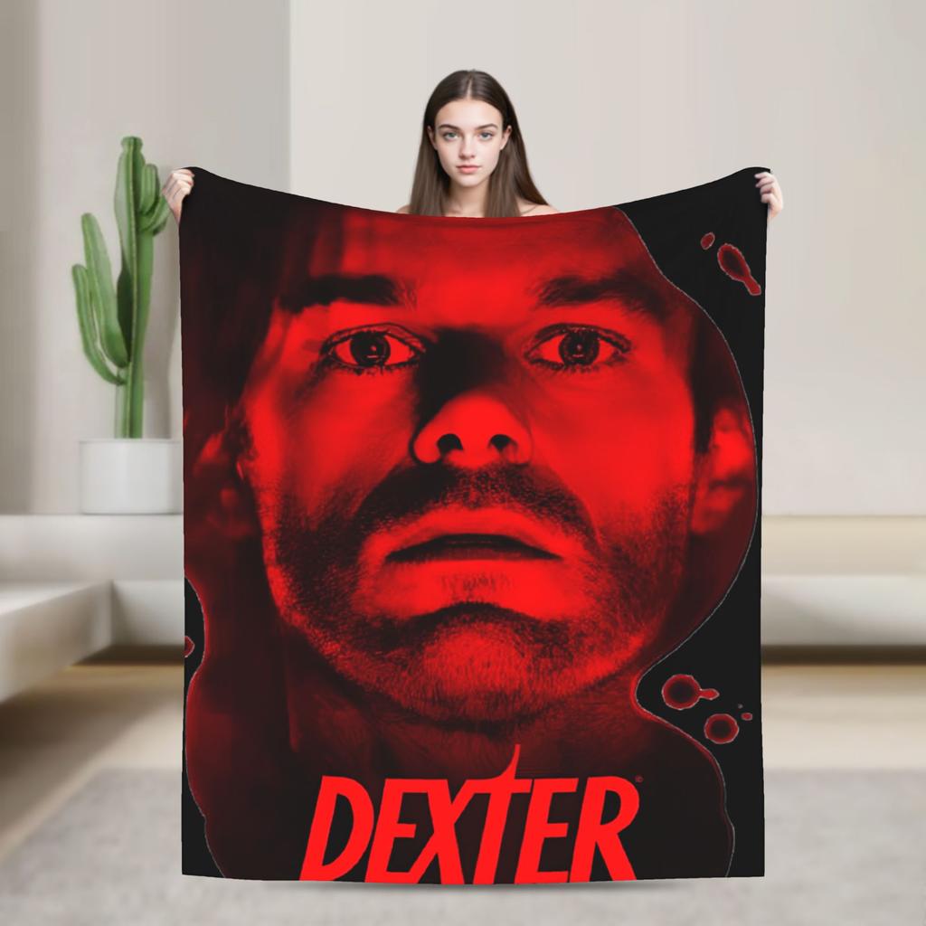 Dexter  Warm Soft Blanket  Kids Plush Throw Blanket Fluffy Couch Chair Flannel Bedspread Sofa Bed Cover