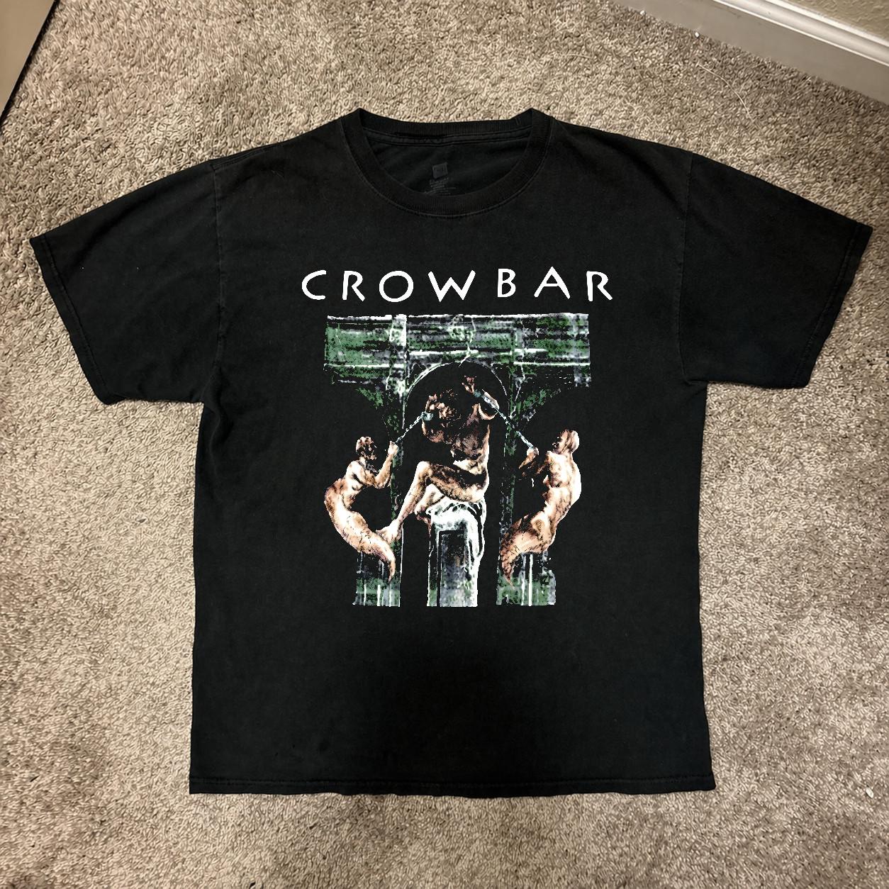 Rare Crowbar Band Graphic T-Shirt, Classic Style, Unisex, S-5XL S разноцветный