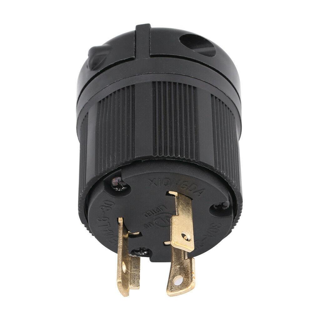 NEMA 30A 250V -Lock Plug For L6-30P 3-pole Wire Lock Electrical Plug Connector