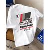 Herren Pikes Peak Rally Grafik-T-Shirt, Kurzarm Rundhals, Weiche Baumwollmischung, Vintage-Auto-Print, Lockerer Schnitt für lässige Streetwear