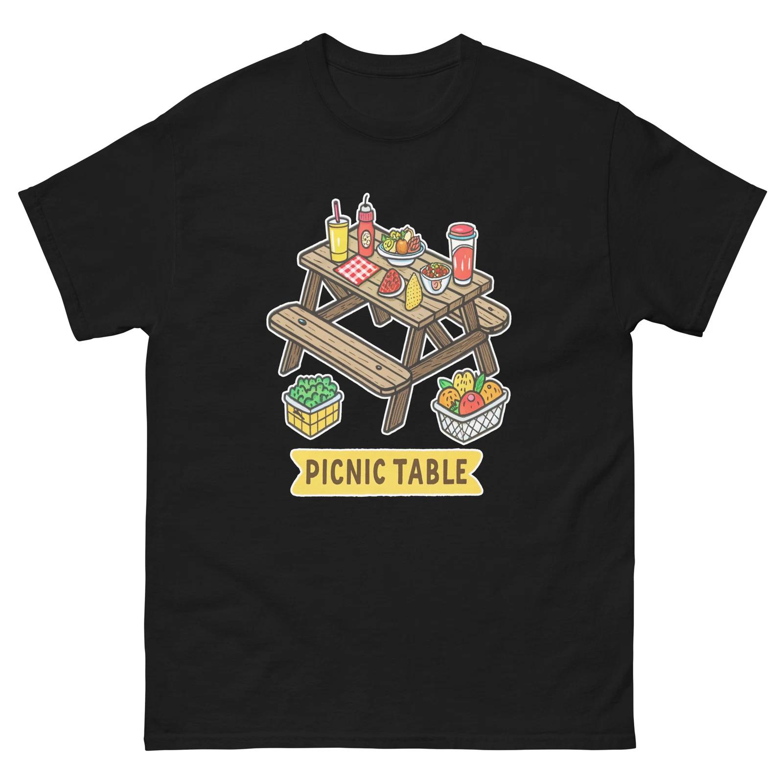 

Picnic Table Carnival Fair Amusement Park T-Shirt 2XL