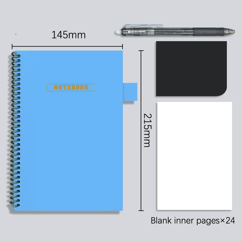 A5 Reusable Whiteboard Notebook With Free Whiteboard Pen Erasing Cloth Weekly Planner Portable Notebooks