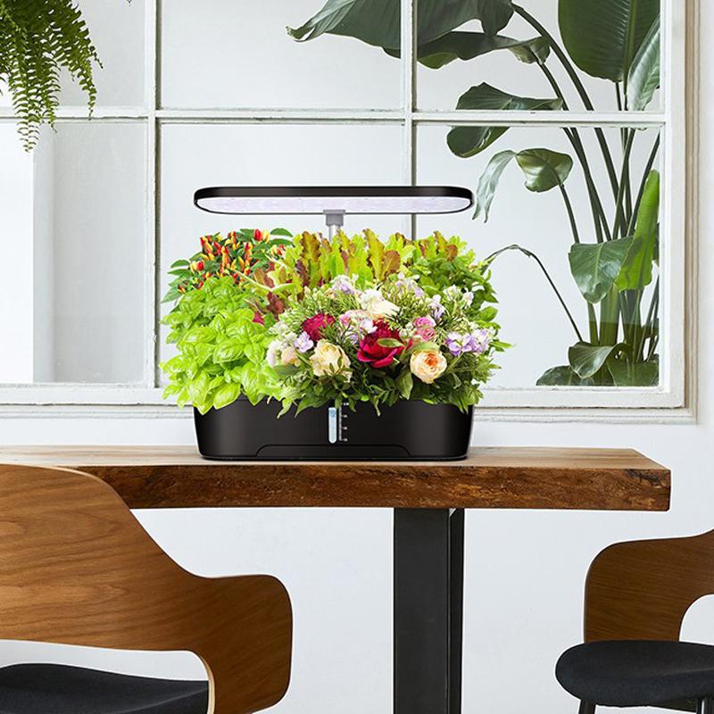 Intelligent Hydroponic Growing System Indoor Planting Machine Garden Plant Vegetable Planter Pot Automatic Timer Led Growth Lamp