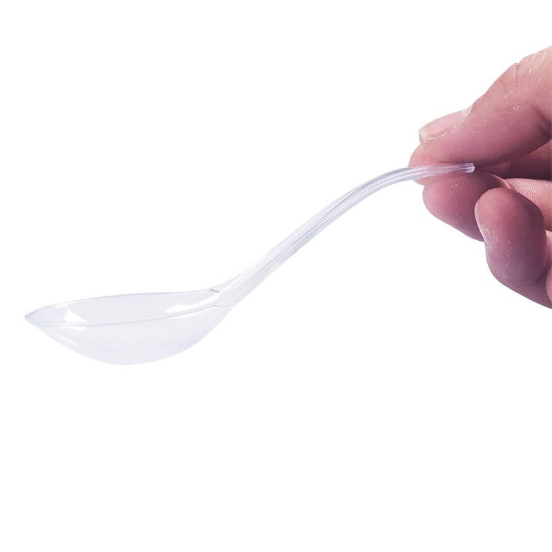 Individually Packaged Disposable Plastic Dessert Spoon