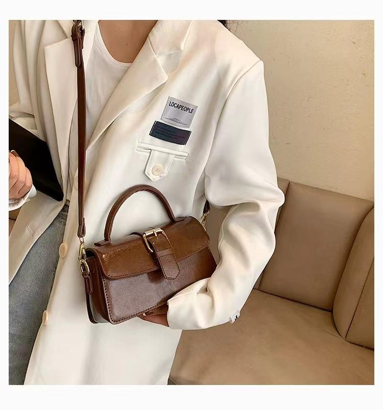 Retro handbag women's bag simple and versatile shoulder bag underarm bag casual hot sale