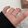 Korean Style Irregular 925 Sterling Silver Women's Versatile Ring, Non-Fading Niche Ins Design