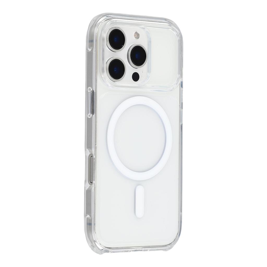 For iPhone 16 Pro Case Compatible with MagSafe TPU Acrylic Shockproof Clear Phone Cover
