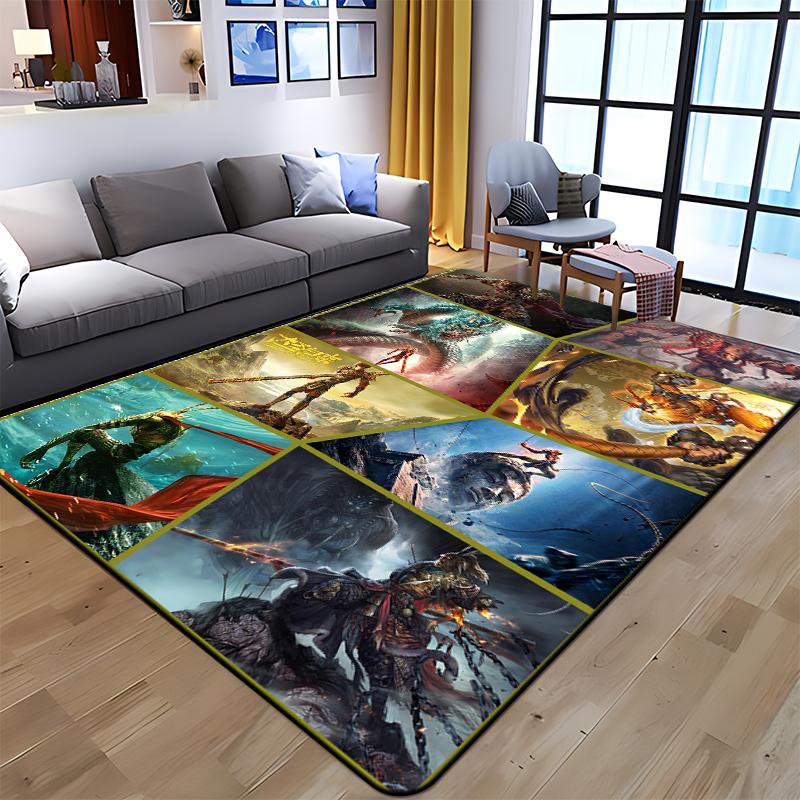 Sun WuKong Monkey King Printed Carpet for Living Room Large Area Rug Soft Mat E-sports Chair Carpets Alfombra Gifts Dropshopping