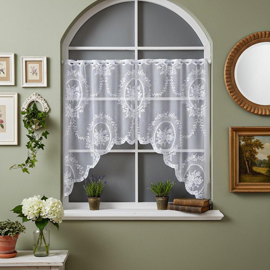 Nordic Lace Curtain: Cross-Border Partition Pull Door & Coffee Curtain Fabric