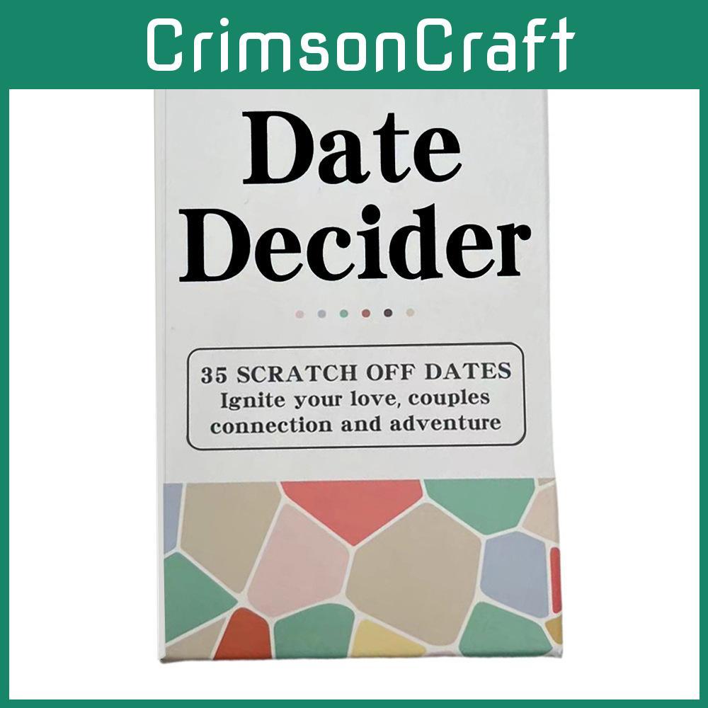 Date Card Decider Game With Scratch Off Challenges For Relationship Couples