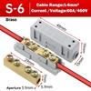 New High Power High Power Splitter Conductor Brass Large Current Quick Terminal Block Wiring Connector Electrical