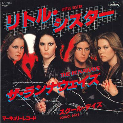 7inch Record RUNAWAYS  Little Sister  School Days SFL2215 MERCURY 1977 Japan Rock Used