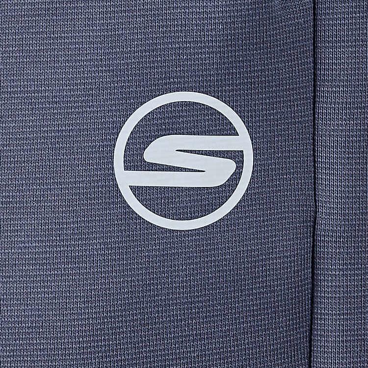 Skechers Basic Sports Series Comfortable Casual Fashion Versatile Knitted Sports Pants Men bottoms Dark-Night-Blue Gray P424M041-022C