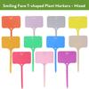 55PCS T-shaped Plastic Plant Label Waterproof Reusable Flower Vegetable Herbal Potted Classification Tag Garden Nursery Sign