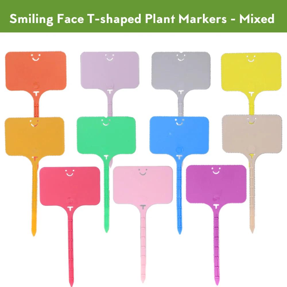 55PCS T-shaped Plastic Plant Label Waterproof Reusable Flower Vegetable Herbal Potted Classification Tag Garden Nursery Sign