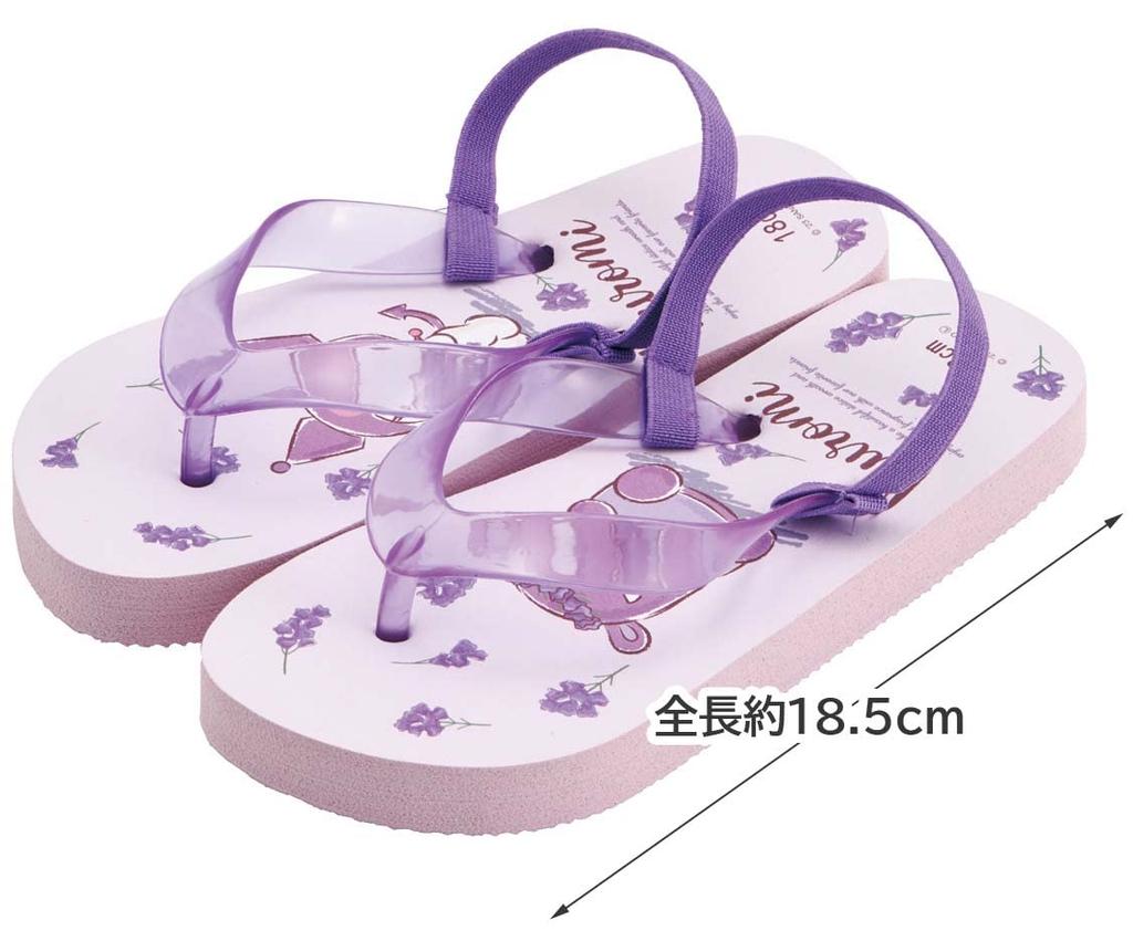 Skater Kids Beach Sandals Kuromi Flower Art SDBE18-A 18cm