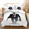 Game Hitman Kiler Beding Set Young Boys Young Girls Twin Quen Sized Dimensions Soft Duvet Cover Pilowcase Bed Children Kids Adult People Fashion Home