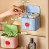 Automatic Lifting Cotton Swab Storage Box Compartmentalized Multifunctional Cotton Pad Makeup Cotton Container Dopamine