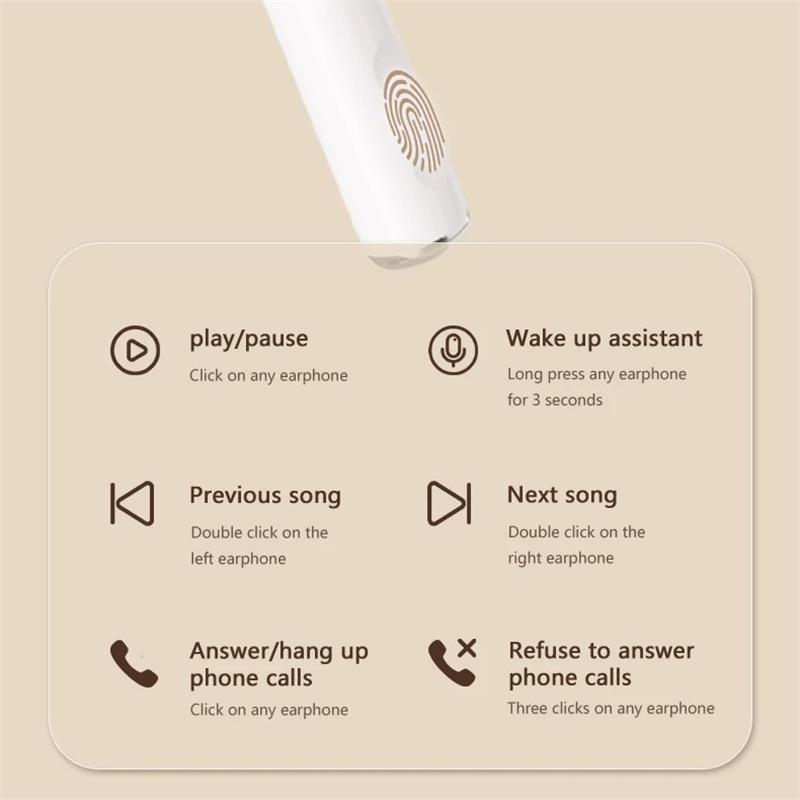 Lenovo EA230P TWS In Ear Wireless Headphones Bluetooth 5.4 Earphones Stereo Music Call Noise Reduction Earbuds Sport Game Headset