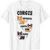 Camiseta Corgi Cão Engraçado Presente para Amantes de Cachorros Não Torrada Torrada Queimada Camiseta para Homens Mulheres Meninas Crianças