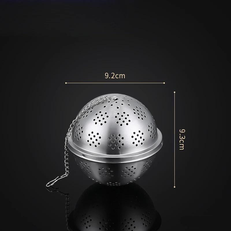304 Roestvrij Staal Thee-ei Zeefmand Gaas Thee Filter Vergrendelbare Kruidenbol Hotpot Smaak Kruidenzak Soep Smaakdoos