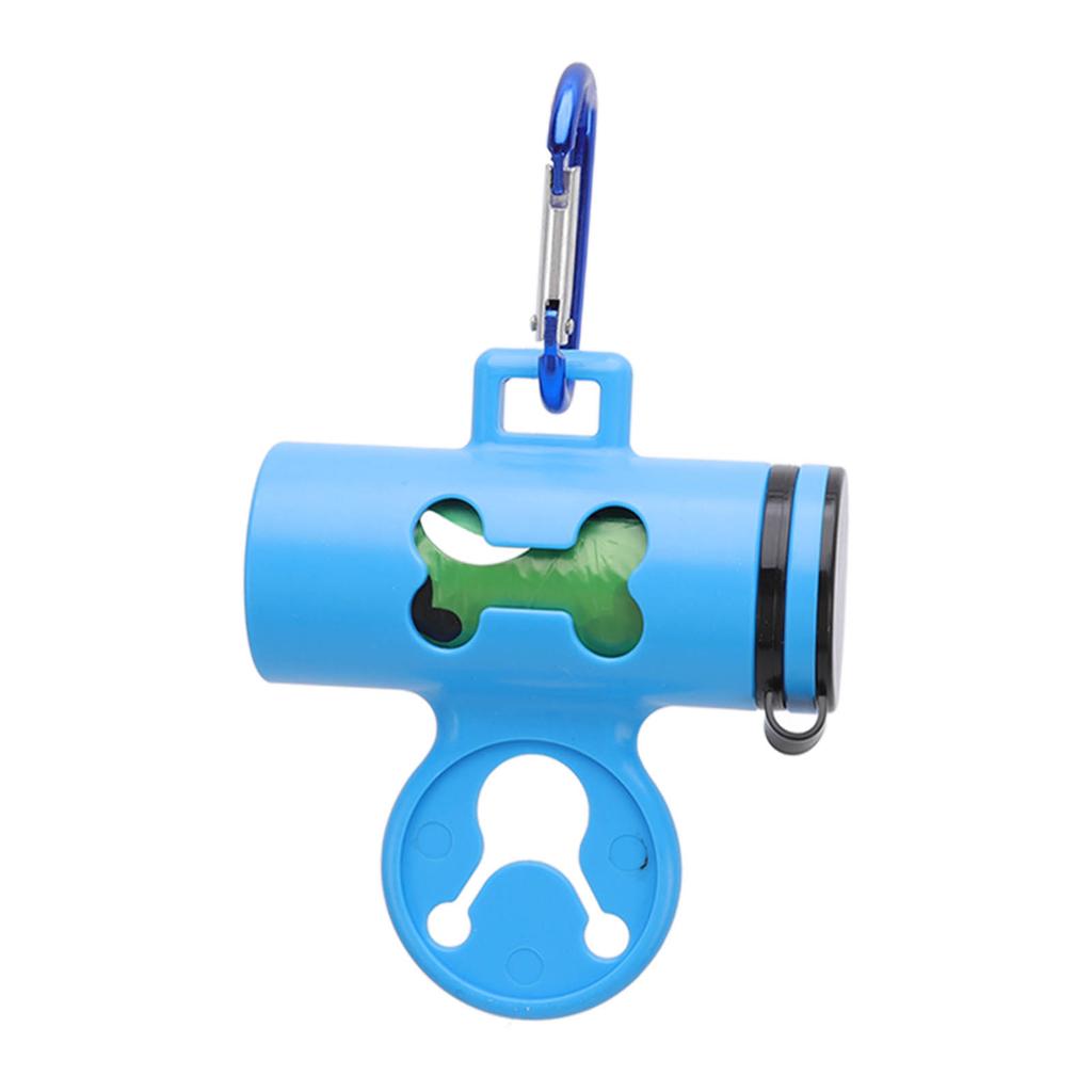 Dog Poop Bag Dispenser Dog Poop Waste Bag Holder Dispenser with Metal Carabiner and 1 Roll of Waste