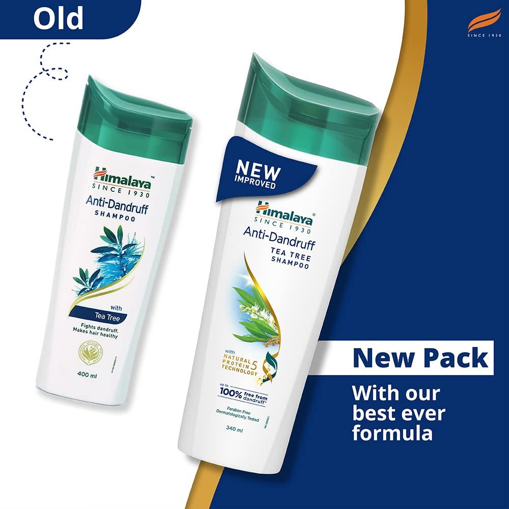 Himalaya Anti-Dandruff Tea Tree Shampoo 180ml For Men And Women Removes Dandruff Soothes Scalp Nourishes Hair Gentle Cleansing Formula