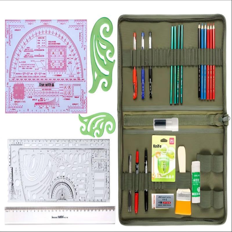 Topographical Mapping Tool Kit with Tactical Ruler