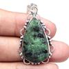 Pendant Ruby Zoisite Gemstone Handmade Gift For Her Silver Jewelry 1.75"