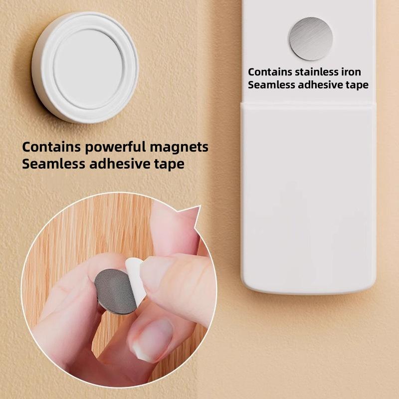 6-18pc Remote Magnetic Wall Holder Magnetic Paster Remote Control Holder No Drilling Storage Magnetic Hook Home Organization
